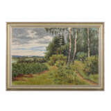 GEELMUYDEN, OLA (1858-1944), "Landscape with birch trees on a forest path". - Foto 2