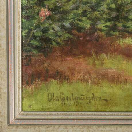 GEELMUYDEN, OLA (1858-1944), "Landscape with birch trees on a forest path". - Foto 3