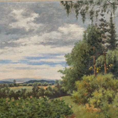 GEELMUYDEN, OLA (1858-1944), "Landscape with birch trees on a forest path". - Foto 4