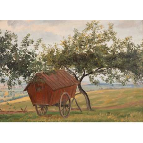 KORNBECK, JULIUS (1839-1920, Prof.), "Shepherd's Cart." - Foto 1