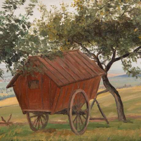 KORNBECK, JULIUS (1839-1920, Prof.), "Shepherd's Cart." - photo 3