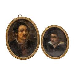 PAINTER/IN 17th/18th c., probably Spain, 2 miniature portraits of young gentlemen,