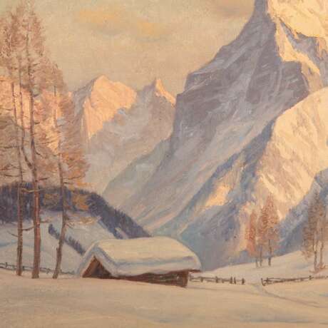 KETTEMANN, ERWIN (1897-1971) "Winter Evening in the Karwendel". - Foto 4