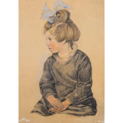 SCHALLER-HÄRLIN, KÄTE (1877-1971), "Portrait of Hanna-Hedwig Heuss as a Child",