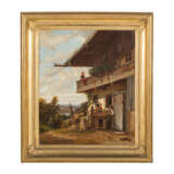 RITTMEYER, Emil, ATTRIBUIERT (1820-1904), "In front of the house in the mountains", - Foto 2