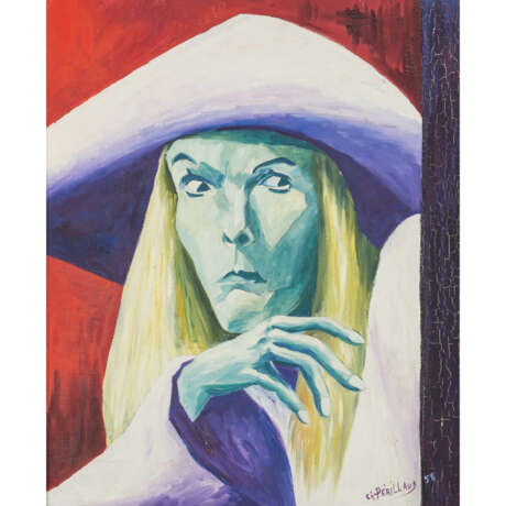 PÉRILLAUD, CHRISTIANE (1929-2004), "Surreal Portrait", - Foto 1