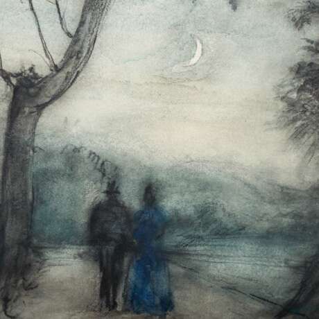MEID, HANS (1883-1957), "Lovers in moonlit night", - фото 3