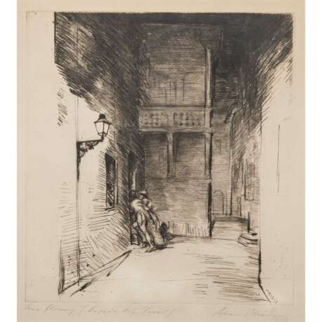 MEID, HANS (1883-1957), "From Florence (Loggia del Vasari)", 1913, - photo 1