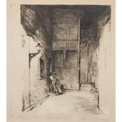 MEID, HANS (1883-1957), "From Florence (Loggia del Vasari)", 1913,