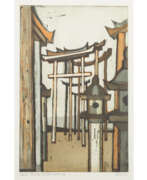 Отто Эглау. EGLAU, OTTO (1917-1988), "Torii Kyoto", state print 1963,