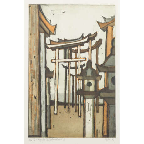 EGLAU, OTTO (1917-1988), "Torii Kyoto", state print 1963, - Foto 1
