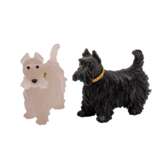 GEMSTONE CARVINGS, PAIR OF DOG AND CAT FIGURINES, - photo 6