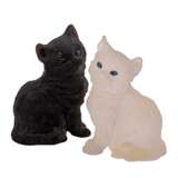 GEMSTONE CARVINGS, PAIR OF DOG AND CAT FIGURINES, - photo 7