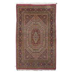 Oriental carpet. GHOM/PERSIA, 20th century, 216x142 cm.