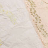 Oriental embroidery cover throw for a demi-lune wall console. - photo 3
