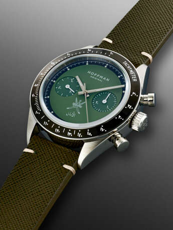 HOFFMAN FOR PERPETUEL, LIMITED EDITION STAINLESS STEEL CHRONOGRAPH 'OMAN EDITION', REF. OMN.HXP14, NO. 14/50 - Foto 2