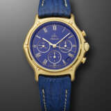 EBEL, YELLOW GOLD CHRONOGRAPH '1911' WITH BLUE DIAL - Foto 1