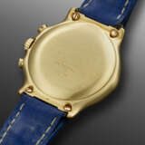EBEL, YELLOW GOLD CHRONOGRAPH '1911' WITH BLUE DIAL - фото 3