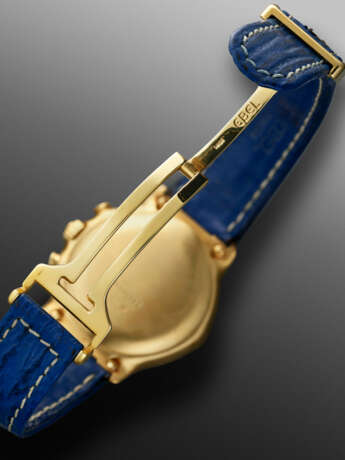 EBEL, YELLOW GOLD CHRONOGRAPH '1911' WITH BLUE DIAL - photo 4
