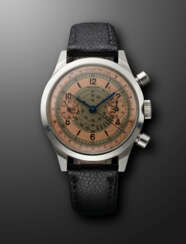 ARCADIA, STAINLESS STEEL CHRONOGRAPH WITH TWO-TONE SECTOR DIAL