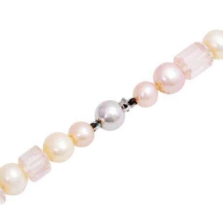Pale pink morganite prism necklace - photo 1
