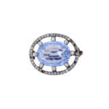 Brooch with sapphire ca. 3,3 ct - photo 1