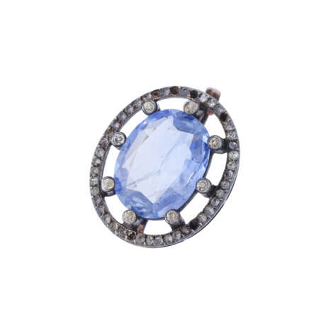 Brooch with sapphire ca. 3,3 ct - фото 3