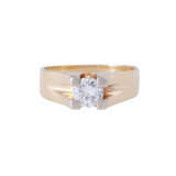 Solitaire ring with diamond of approx. 0.9 ct, - фото 2