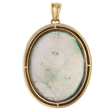 Pendant with fine porcelain painting, - фото 2
