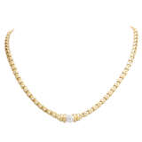 Necklace with diamond of ca. 0,45 ct, - фото 1