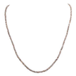 Necklace of brown diamonds,
