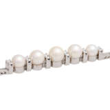 Bracelet with Akoya pearls and diamonds - фото 5