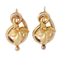 Pair of Biedermeier earrings,