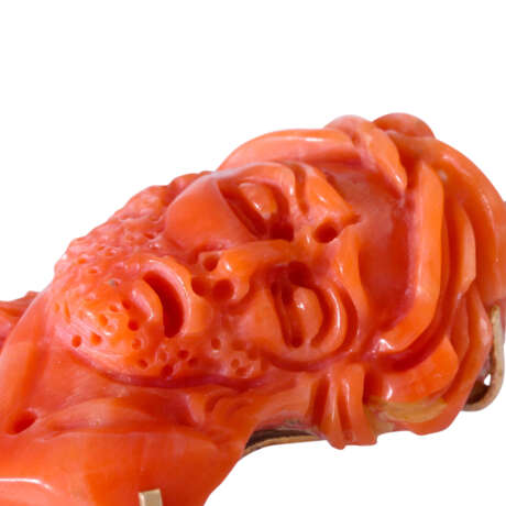 Pendant made of finely carved coral, - Foto 3