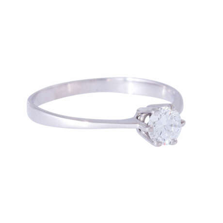 Solitaire ring with diamond of approx. 0.5 ct, - фото 1