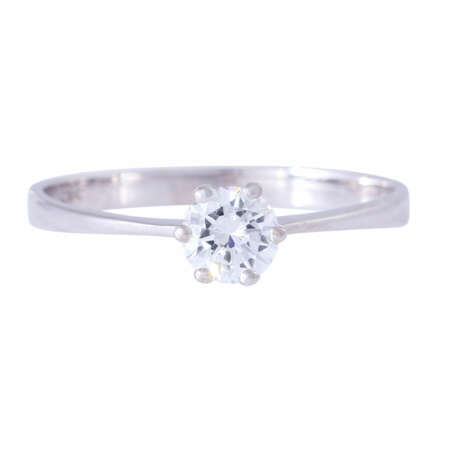 Solitaire ring with diamond of approx. 0.5 ct, - фото 2