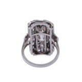 Art Deco ring with 2 old cut diamonds - Foto 4
