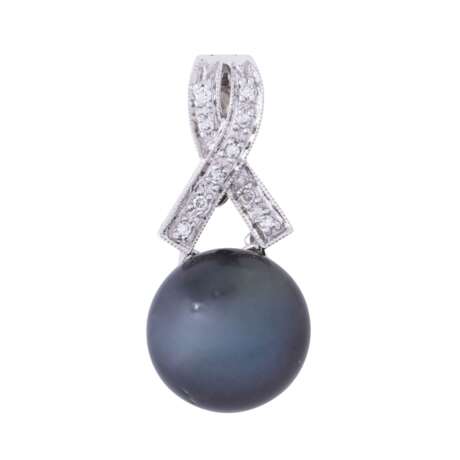 Pendant with Tahitian pearl and diamonds - фото 1