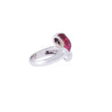 Ring with tourmaline and diamonds together ca. 0,55 ct, - фото 4