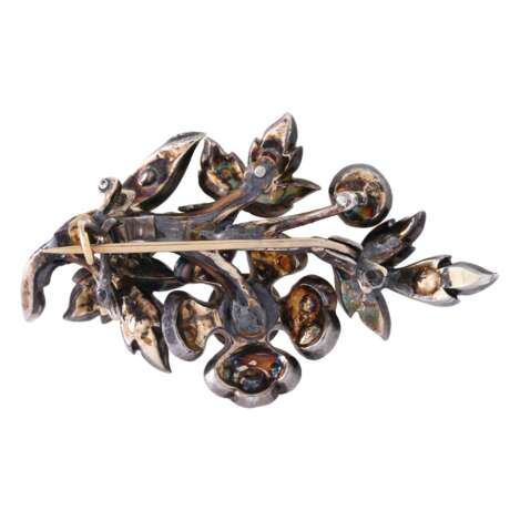 Brooch "Branch" with diamond roses - photo 3
