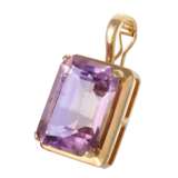 2 clip pendants with amethyst and ametrine, - photo 3