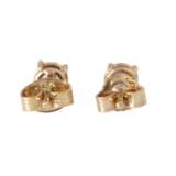Solitaire stud earrings with diamonds, total approx. 0.55 ct, - photo 2