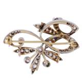 Brooch with diamonds total ca. 1 ct, - photo 2