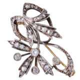 Brooch with diamonds total ca. 1 ct, - Foto 3