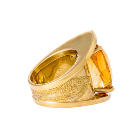 Ring with citrine ca. 10 ct, - photo 3