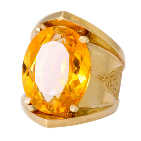 Ring with citrine ca. 10 ct, - фото 5