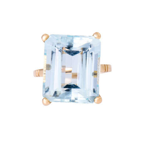 Ring mit Aquamarin ca. 11 ct, - фото 2