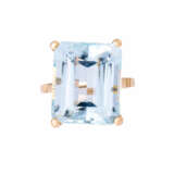 Ring mit Aquamarin ca. 11 ct, - фото 2