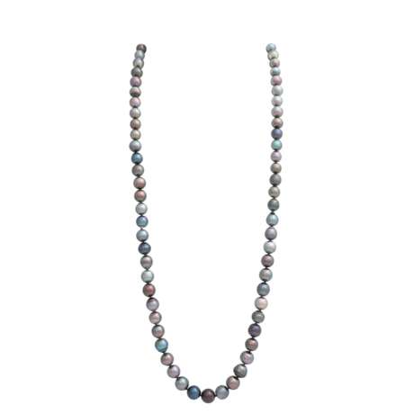 Long Tahitian pearl necklace, - photo 1