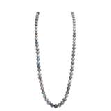 Long Tahitian pearl necklace, - фото 1